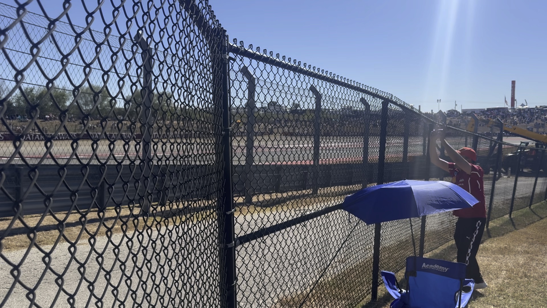 Chain link temporary fence panels on a construction site in Midwest City